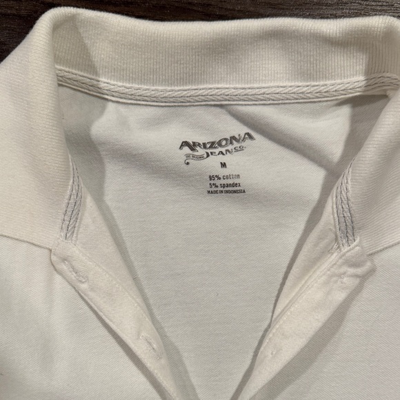 White Juniors Polo Shirt for Women - Picture 2 of 4